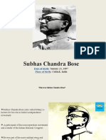 Subhas Chandra Bose: Date of Birth Place of Birth