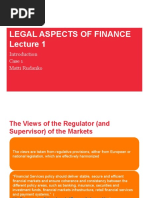 Legal Aspects of Finance: Case 1 Matti Rudanko