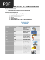 Vocabulary For Construction Workers Streaming PDF