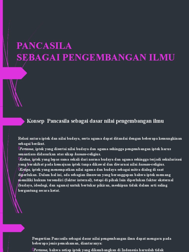 Pancasila dalam Pengembangan Ilmu | PDF