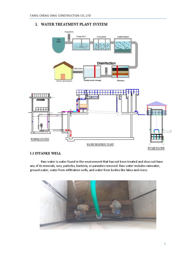 Water Treatment Plant Process Overview | PDF | Water Purification ...