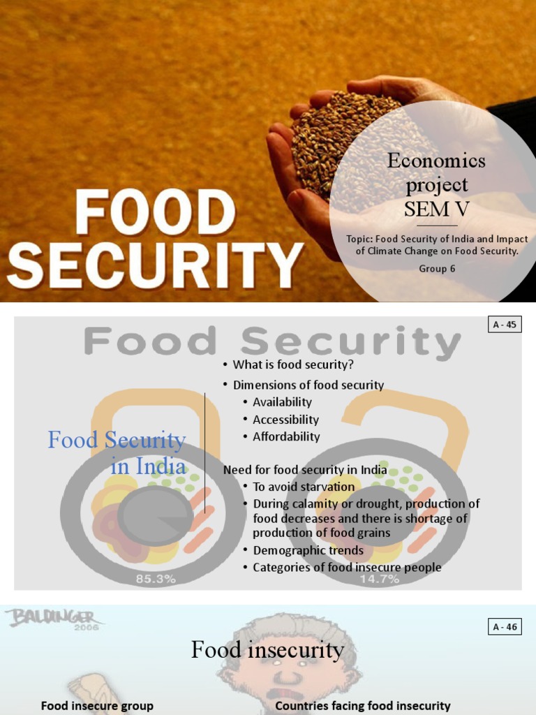 Food Security in India: Climate Impact | PDF | Food Security | Malnutrition