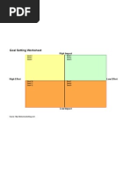 Goal Setting Worksheet