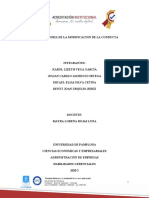 Resumen Teoria de La Modificacion de La Conducta