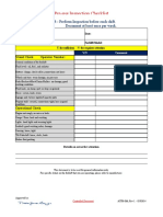 Pre-Use Inspection Checklist: Forklift - Perform Inspection Before Each Shift. Document at Least Once Per Week
