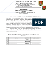 Format BA Penetapan Ketua