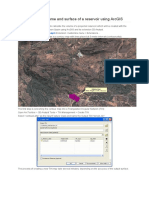 Calculating The Volume and Surface of A Reservoir Using