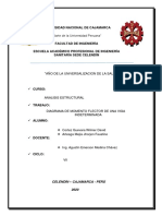 D.M.F de Una Viga Indeterminada PDF