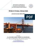 Structural Analysis - by Dr. Hayder Amer Al-Baghdadi - 2017د. حيدر عامر