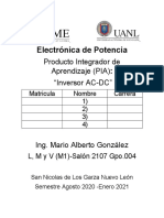 Electrónica de Potencia: Producto Integrador de Aprendizaje (PIA) : "Inversor AC-DC"