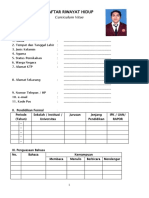 Daftar Riwayat Hidup: Curriculum Vitae