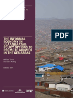 The Informal Economyin Ulaanbaatar