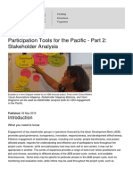 Participation Tools For The Pacific - Part 2 Stakeholder Analysis - 2019-09-09 PDF