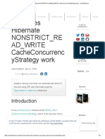 How Does Hibernate Nonstrict - Re Ad - Write Cacheconcurrenc Ystrategy Work