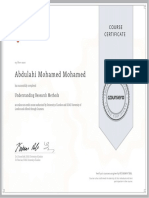Abdulahi Mohamed Mohamed: Course Certificate