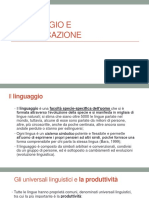 Linguaggio e Comunicazione