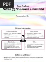 Nitish at Solutions Unlimited