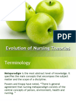 Evolution of Nursing Theories - Powerpoint