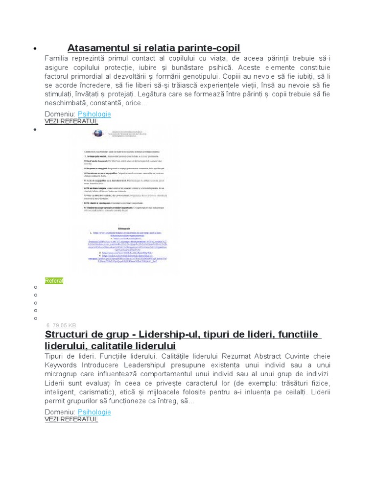 Atasamentul Si Relatia Parinte | PDF