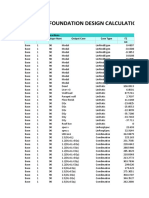 Foundation Design Calculation: TABLE: Joint Design Reactions Story Label Unique Name Output Case Case Type FZ