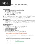 Week 4 Lecture - Consumer Attitudes 