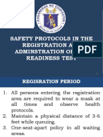 Safety Protocols in The Registration and Adminstration of A&E Readiness Test