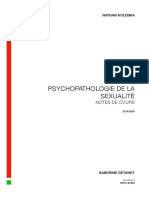 Notes Psychopathologie de La Sexualité PDF