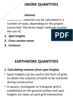 Earthwork Quantities: Calculation of Volumes