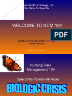 Welcome To NCM 104: Davao Doctors College, Inc