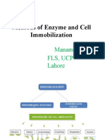 Methods of Enzyme and Cell Immobilization: Manam Walait FLS, Ucp Lahore