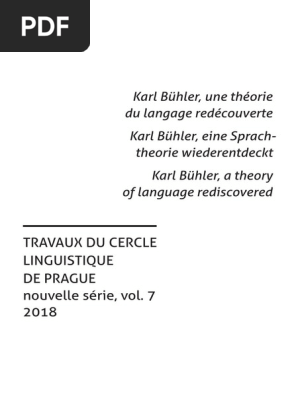 Buhler Plk Pdf La Perception Linguistique