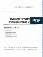 Hydrants For and Maintenance Use: Utility
