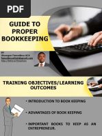 Guide To Proper Bookkeeping: BY Olusegun Famodimu ACA