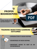 Guide To Proper Bookkeeping: BY Olusegun Famodimu ACA