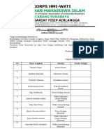 Surat Kesediaan Dan CV KOHATI