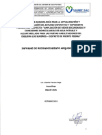 Informe de Reconocimiento Arqueologico Esquema Los Sureños Puente Piedra-Sedapal