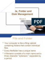Module 8 - File, Folder, and Disk Management