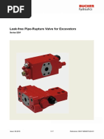 Leak Free Pipe Rupture Valve For Excavators: Series ESV