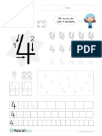 Arbeitsblatt Zahlen Schreiben Lernen Zahl 04 01