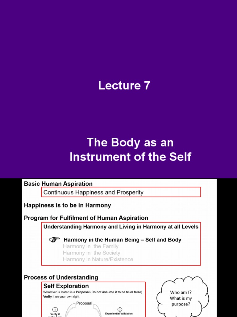 Body as Instrument of the Self | PDF | Self | Senses