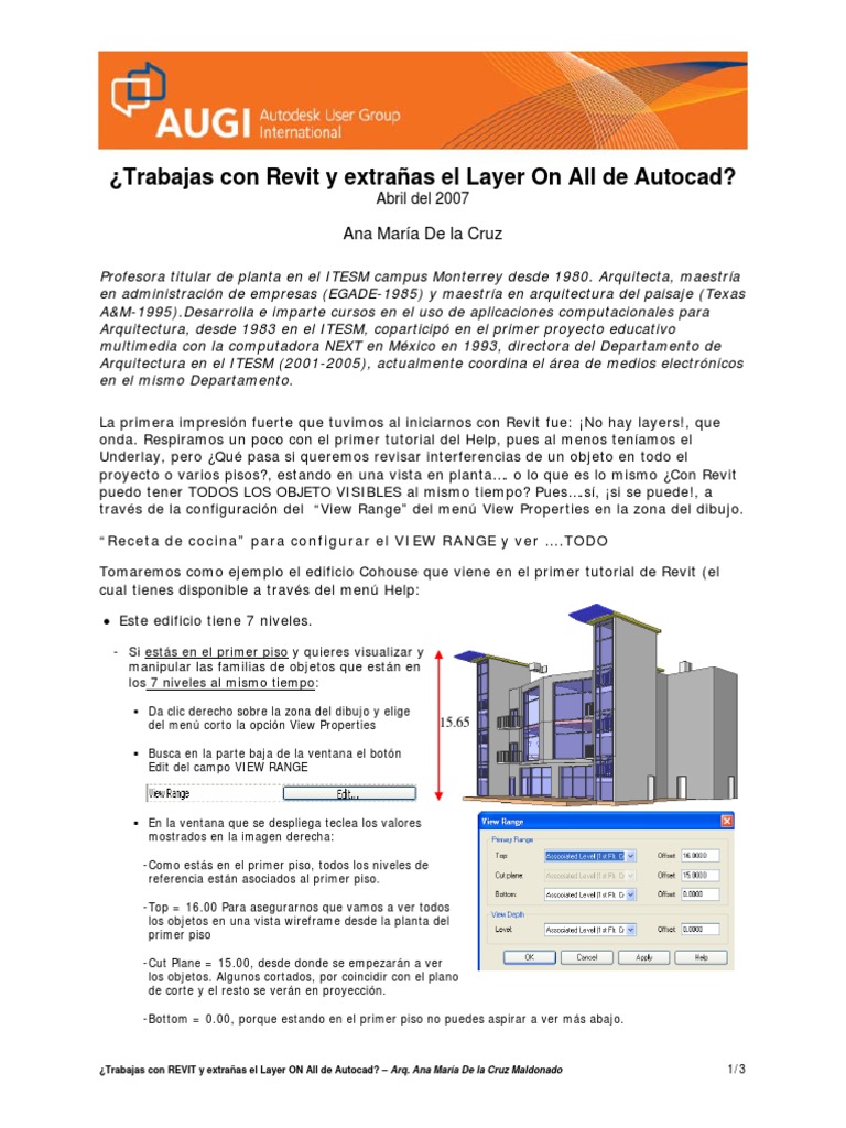 Configura View Range en Revit fácilmente | PDF | Autodesk Revit ...