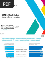 Ibm Devops Solution: Software Driven Innovation