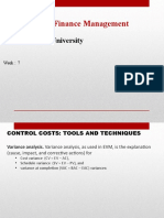 Project Cost / Finance Management: MSPM Bahria University