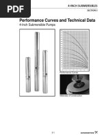 Performance Curves and Technical Data: 4-Inch Submersible Pumps