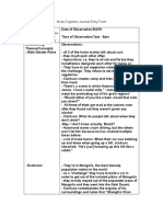 Meta-Cognitive Journal Entry Form