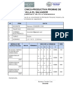 calendarización de modulos docente