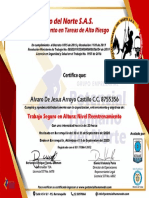 Certificado Altura 2020