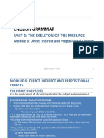 English Grammar: Unit 2: The Skeleton of The Message