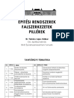 YMEK Epuletszerkezettan 1 Bevezetes Epitesi Rendszerek Falszerkezetek 151106