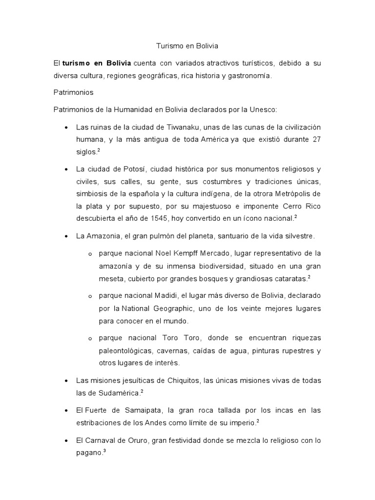Turismo En Bolivia Pdf Bolivia Imperio Inca